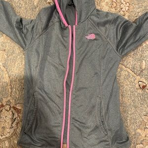 North face light zip up sweatshirt